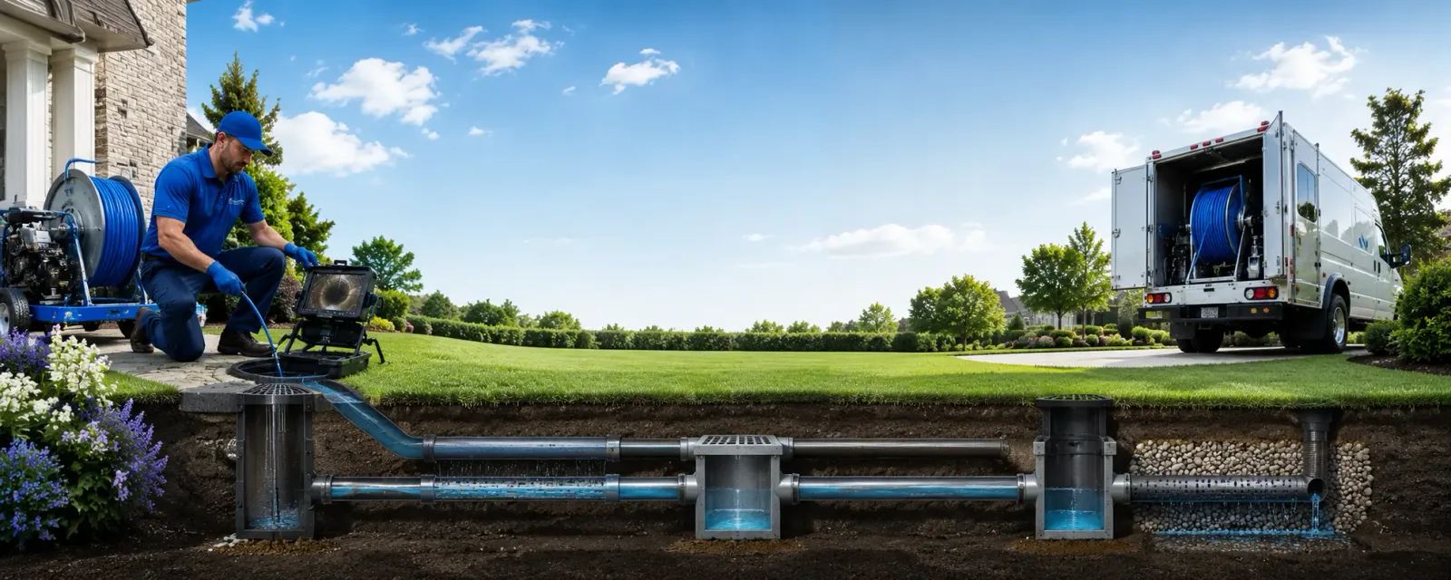 Outdoor drain cleaning information for Chandlers Valley, PA